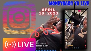 MONEYBAGGYO IG LIVE: MoneyBaggYo Vibing To Music And Send A Message To His Opps (16/04/23)