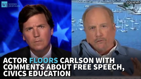 Actor Floors Carlson With Comments About Free Speech, Civics Education
