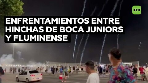 Pelea entre fanes del Boca y Fluminense en Río termina en intervención de la Policía