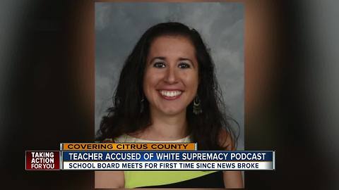 Parents ask school board to fire Citrus County teacher accused of having white-nationalist podcast