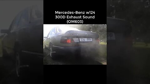 MERCEDES BENZ W124 300D EXHAUST SOUND #viralvideo #viral #exhaust #loud #w124 #mercedes #soundcheck