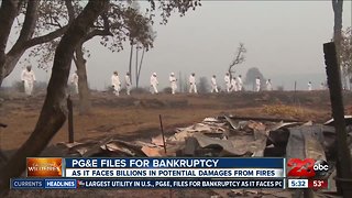 PG&E files for bankruptcy