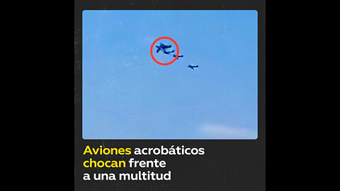 Dos aviones acrobáticos chocan en un espectáculo aéreo en Portugal