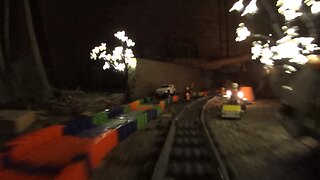 VR 360 Lego Underwater train at night
