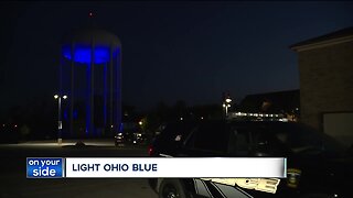 Local landmarks turn blue in support of law enforcement