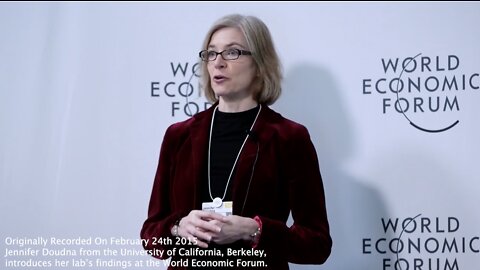 CRISPR | Jennifer Doudna Stating At the World Economic Forum, "Imagine That We Had a Tool Where We Could Fix Mutations In Actual DNA, a Text Editor for DNA and Cells"
