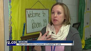 Wixom teacher saves choking student's life