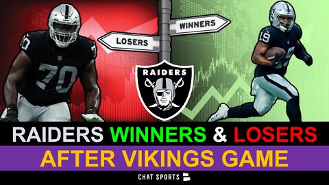 MUST WATCH: Raiders Winners & Losers against the Vikings