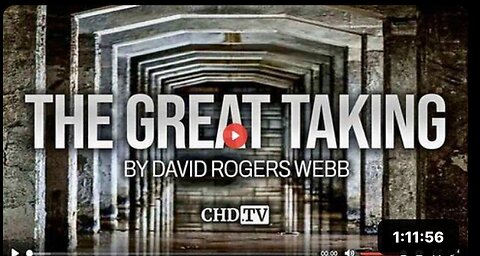 "How Banksters Plan To Steal Everything From Everyone" 'David Webb' 'The Great Taking' Documentary