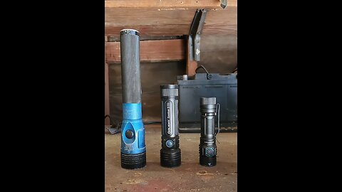 Flashlight compare: Skilhunt M300, Olight Seeker 3 pro and Streamlight LED HL