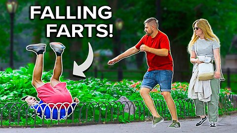 FUNNY Fart Prank in NYC! FALLING Farts!