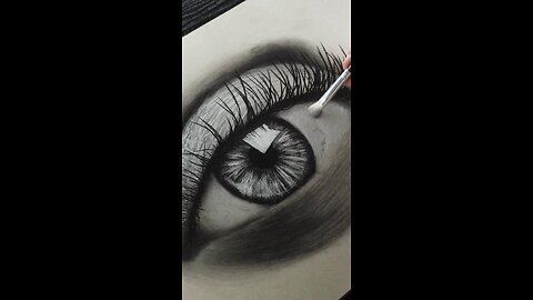 ASMR | Eye Drawing using CHARCOAL