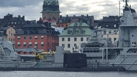 Submarine Södermanland-Class submarine, rescue submarine ship and G-Wagen Stockholm, Sweden