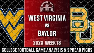 West Virginia vs Baylor Picks & Prediction Against the Spread 2023 College Football Analysis