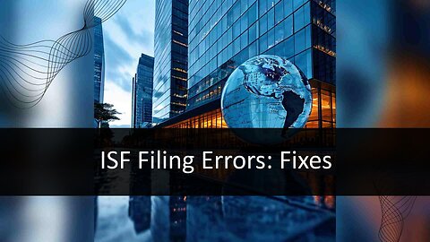 Mastering ISF Filing: Essential Tips for Accurate and Smooth Submissions