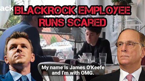 James O'Keefe CONFRONTS BlackRock Employee!
