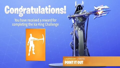 The NEW ICE KING Emote in Fortnite (Point It Out Tier 100 Emote)