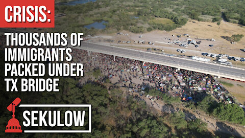 CRISIS: Thousands of Immigrants Packed Under TX Bridge