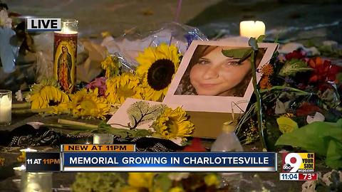 Site of Charlottesville victim's death becomes a memorial