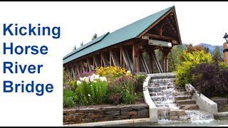 The Kicking Horse Timber Frame Bridge