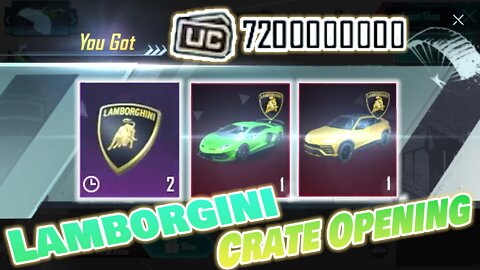 Lamborgini Spin | Lamborgini Crate | Lucky Spin | Lamborgini in Pubg | Lamborgini X Pubg Mobile