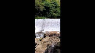 Mountain hiking w/ waterfalls