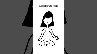 meditating with ADHD #shorts #animation #animationmeme #funny #funnyvideos #meme #memes #comedy