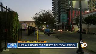 Hep A & homeless create political crisis