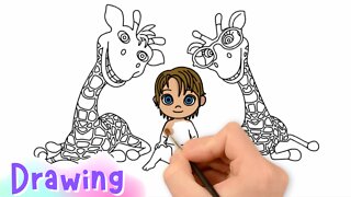 Drawing Gi Ralph and Benny | Draw Video for Kids | Child Drawing