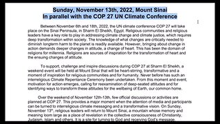 COP27 Climate Justice 10 Universal Commandments Mount Sinai