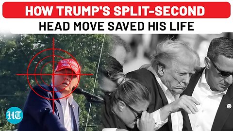 New Video Shows Trump's Head In Crosshairs; How Slight Head Tilt Saved Life: Report | US Election