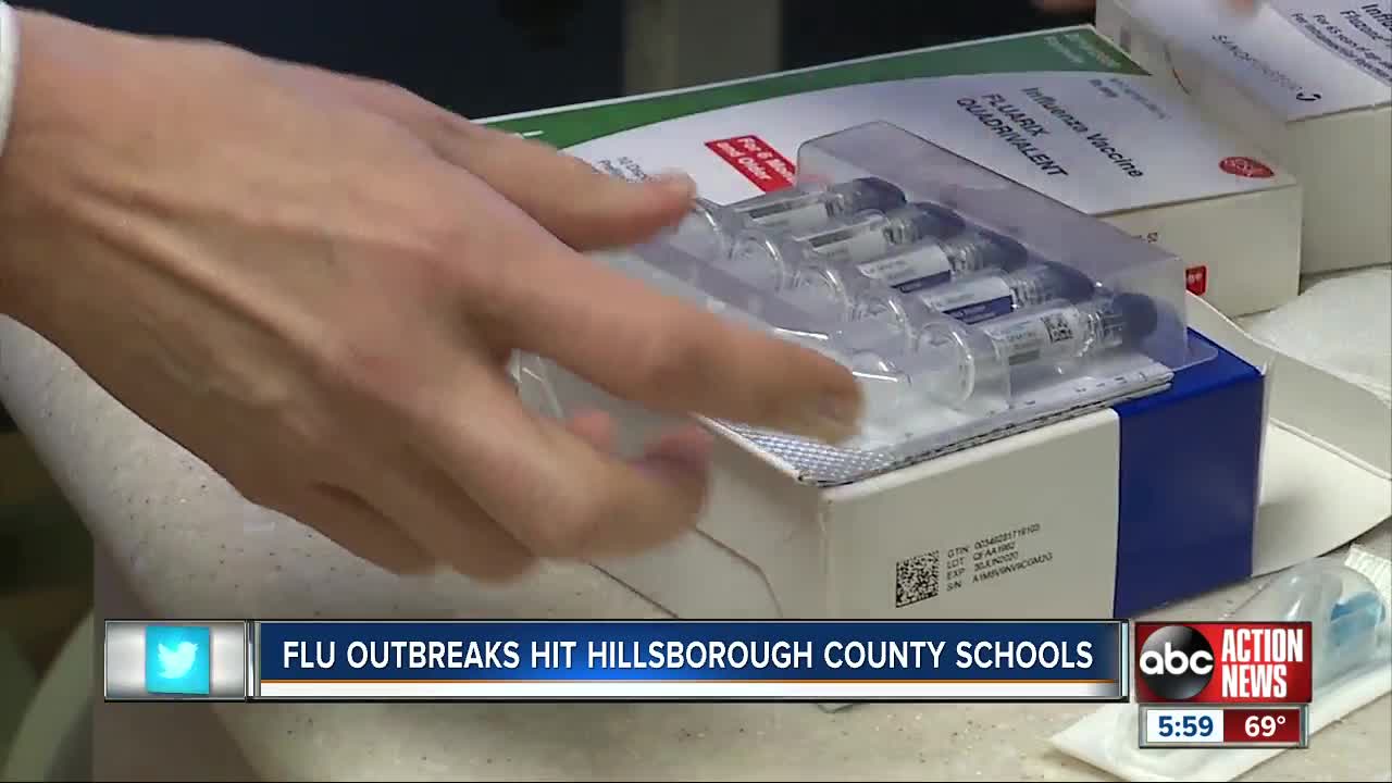 Flu outbreaks hit Hillsborough County Schools