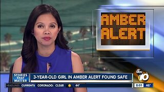 3-year-old in Amber Alert found safe