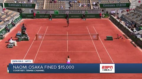 Naomi Osaka fined $15K for skipping French Open media interviews