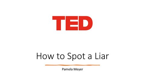 How to Spot a Liar TED Talk