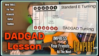 One-Finger Acoustic DADGAD Lesson | Impress Your Friends Around the Next Campfire!