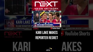 Kari Lake Makes Reporter REGRET #shorts