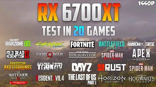 RX 6700 XT Test in 20 Games - 1440p