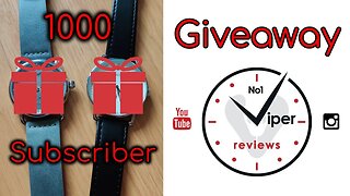 1,000 Subscribers FREE WATCH GIVEAWAY 2020 (CLOSED) #HWR