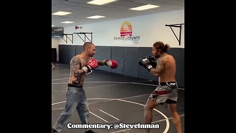 Random guy challenges a trained fighter in his gym
