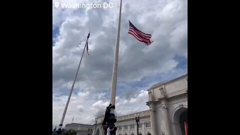 Washington DC: American flag replaced with Palestinian. You still think it's just about the Jews?