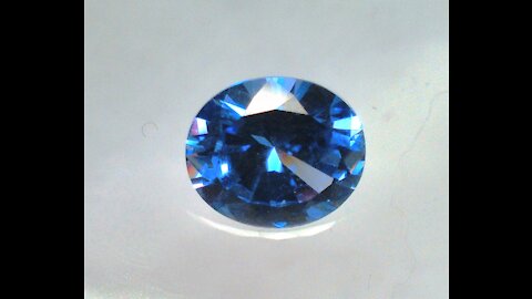 YAG Tanzanite Imitation Oval