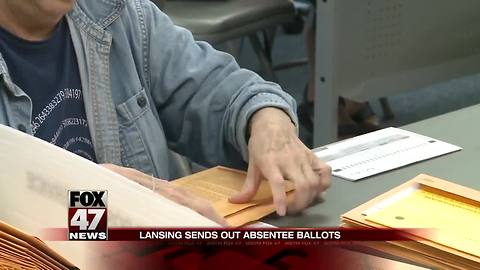 Lansing sends out absentee ballots