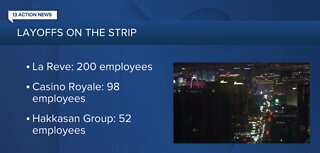 Additional layoffs announced for workers on LV Strip