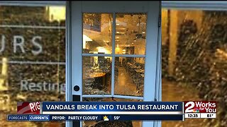 Vandals break into Tulsa restaurant