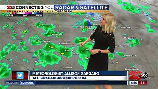 Scattered showers continue Friday afternoon