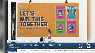 Artist bridges language barrier