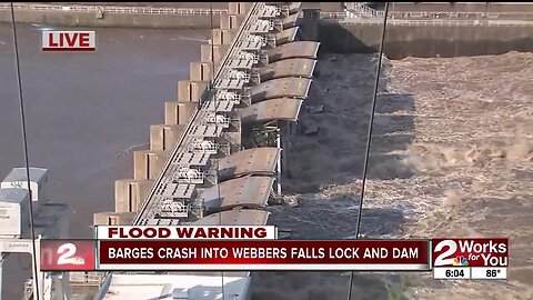 Webbers Falls dam sustains minimal damage from barge strike