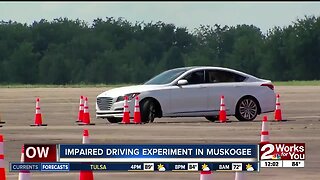 Impaired driving experiment in Muskogee