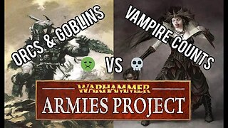 WAP Warhammer Fantasy Battle Report ORCS & GOBLINS vs VAMPIRE COUNTS